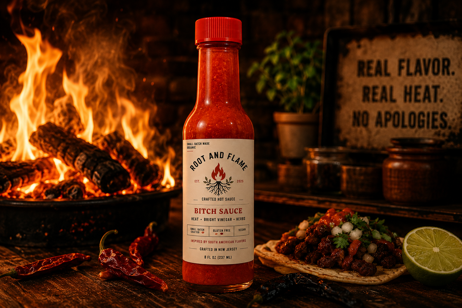 Root &amp; Flame Bitch Sauce – Crafted Hot Sauce