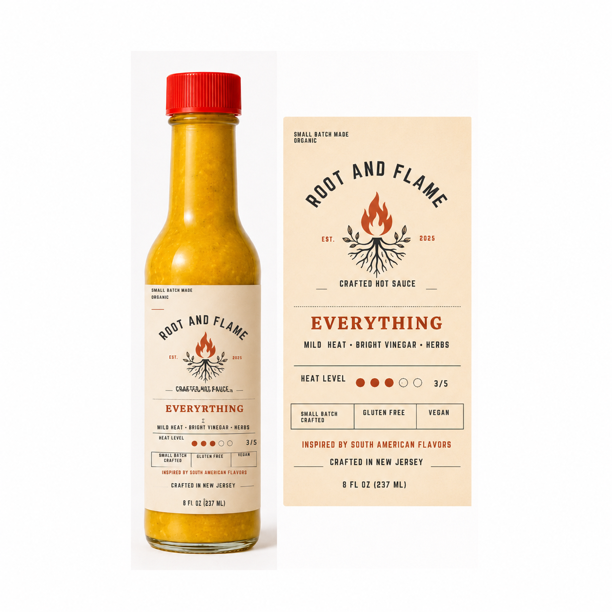 Root & Flame Everything Hot Sauce – Mild Heat