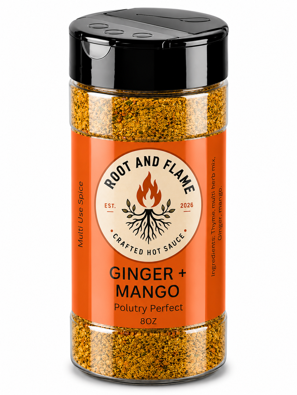 Root and Flame Ginger + Mango Multi-Use Spice Blend