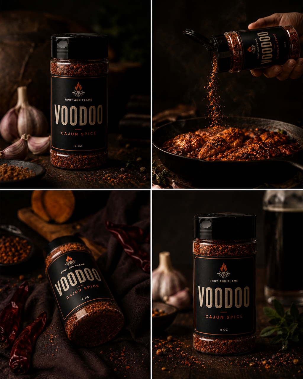 Voodoo™ Hot Spice Blend – Espresso, Chili &amp; Smoked Paprika Seasoning - 16OZ