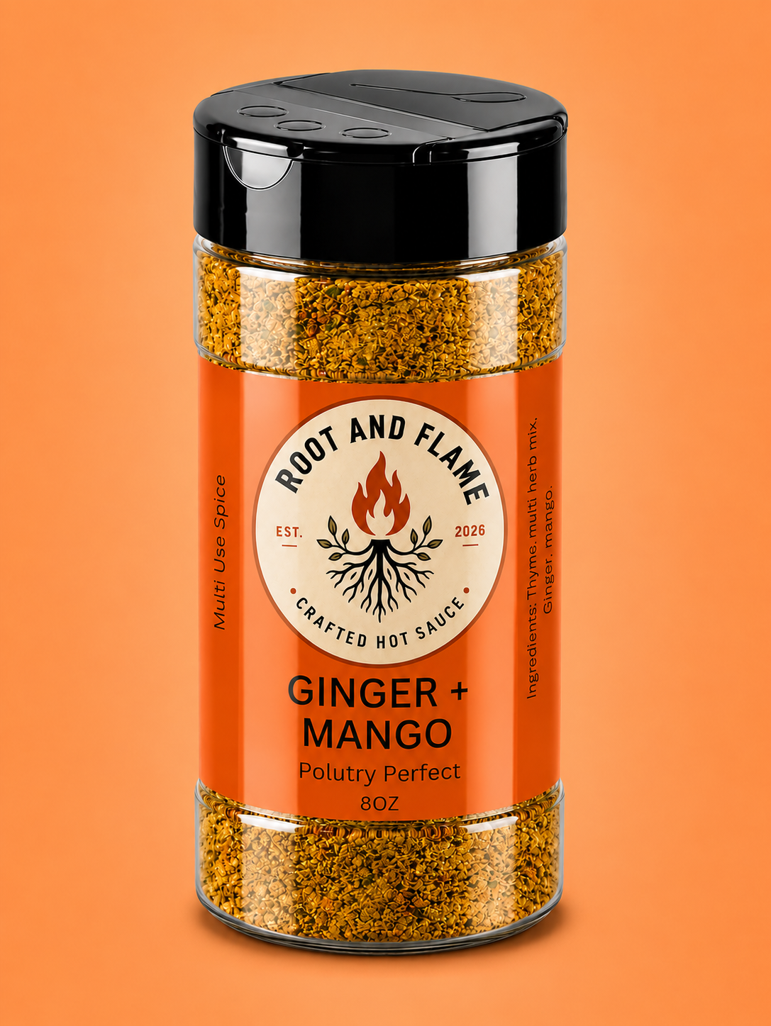 Root and Flame Ginger + Mango Multi-Use Spice Blend