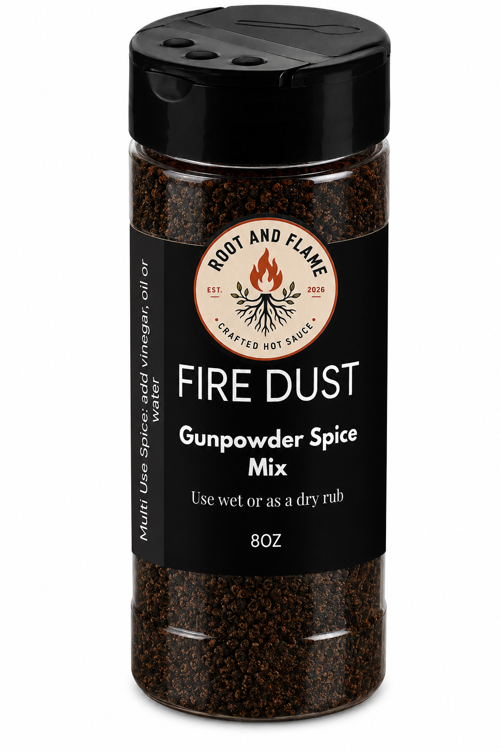 Root and Flame - FIRE DUST™ Gunpowder Spice Mix - 10 OZ