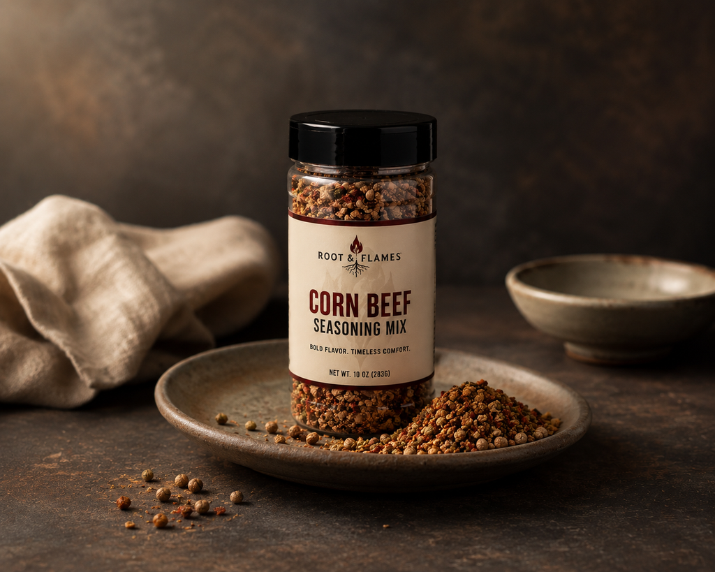 Root and Flames™ Corn Beef Seasoning Mix – 10 oz