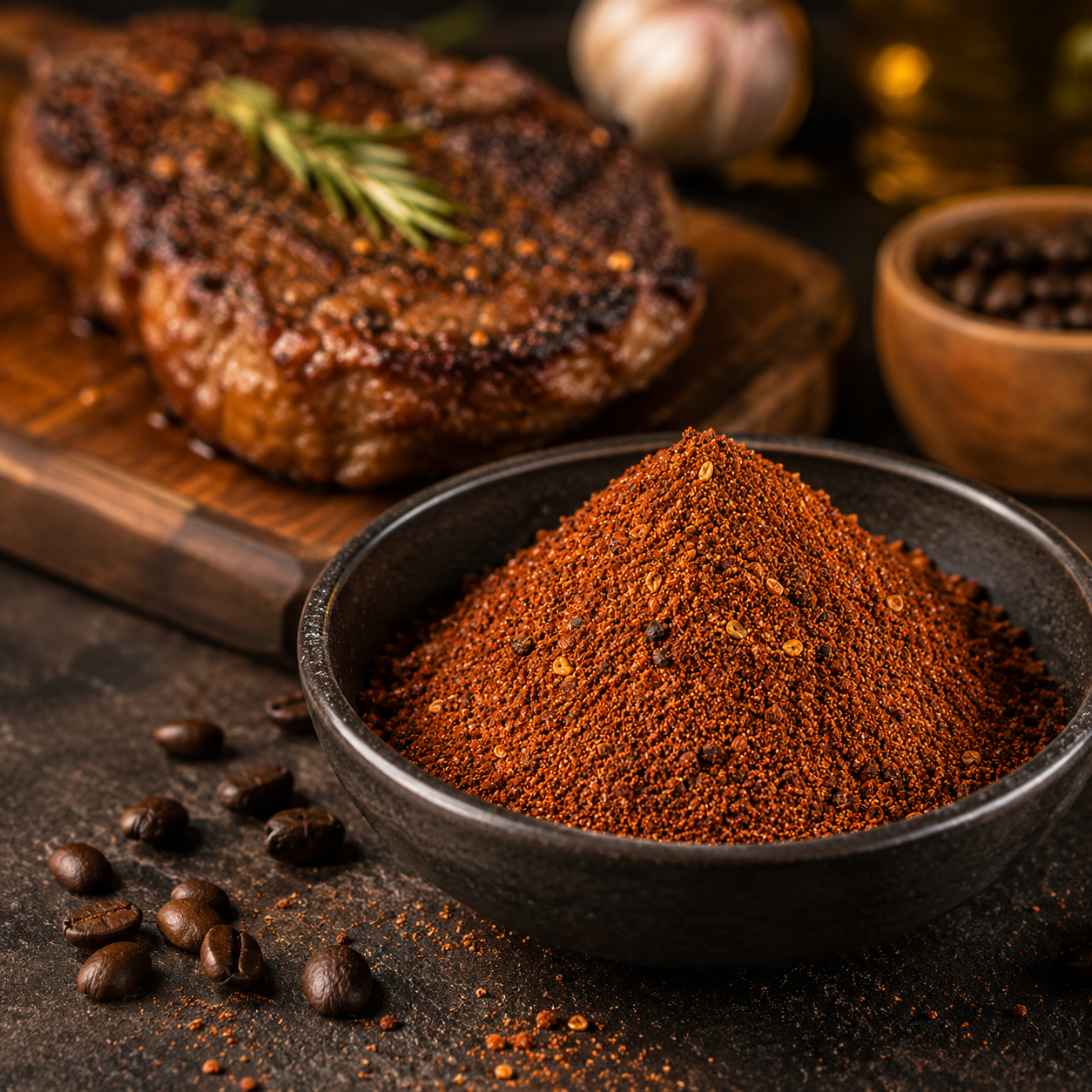 Root and Flames Coffee Steak Rub – 10 oz